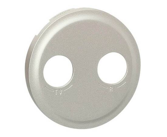 Лицевая панель Legrand Celiane розетки телевизионной TV/FM титановая 068583