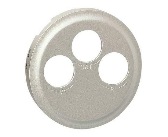 Лицевая панель Legrand Celiane розетки телевизионной TV/FM/SAT титановая 068585