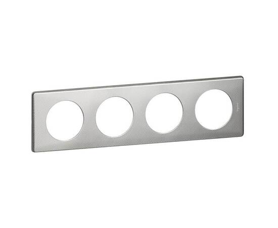 Рамка 4-постовая Legrand Celiane сильвер пунктум 068724