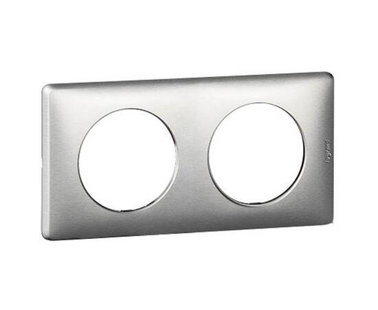 Рамка 2-постовая Legrand Celiane титан 068902