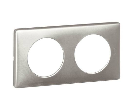 Рамка 2-постовая Legrand Celiane алюминий 068922