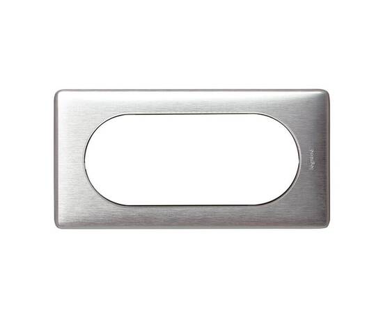 Рамка 4/5-модульная Legrand Celiane алюминий 068925