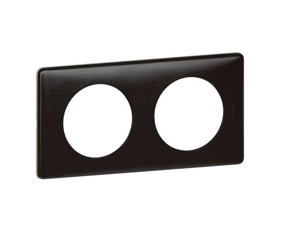 Рамка 2-постовая Legrand Celiane карбон 068982