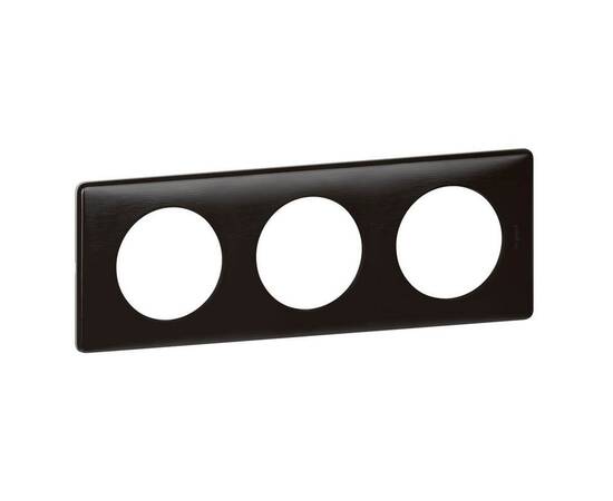 Рамка 3-постовая Legrand Celiane карбон 068983