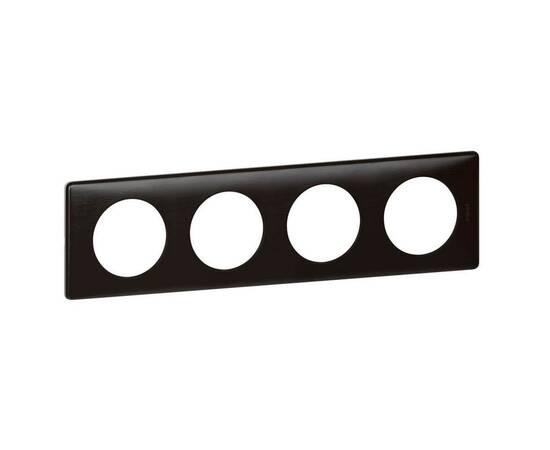 Рамка 4-постовая Legrand Celiane карбон 068984