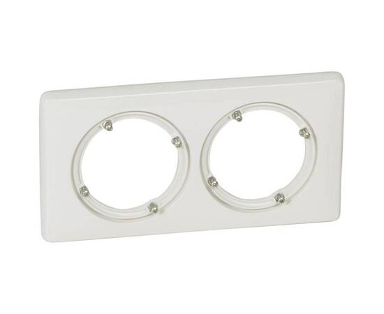 Рамка 2-постовая Legrand Celiane белая 069072