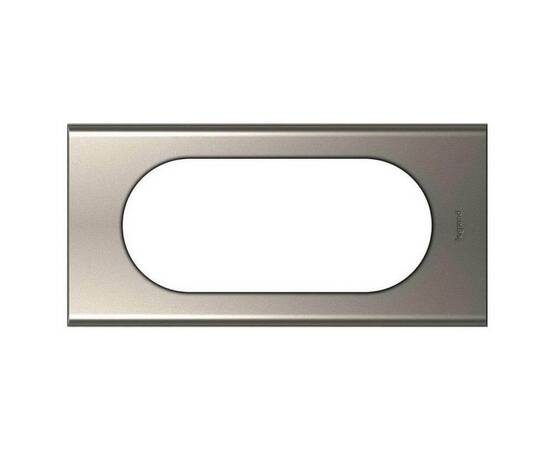 Рамка 4/5-модульная Legrand Celiane никель велюр 069115