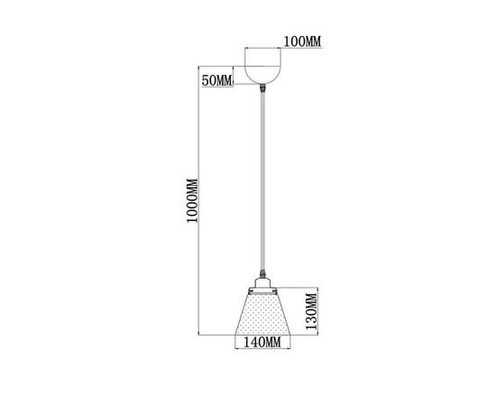 Подвесной светильник Fametto Vintage DLC-V105 E27 Black, изображение 2