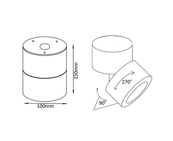 Светодиодный спот Crystal Lux CLT 412С WH, изображение 2