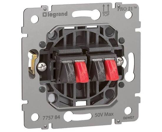 Розетка двойная акустических стереосистем Legrand Galea Life 775784