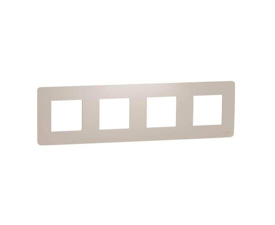 Рамка 4-постовая Schneider Electric Unica New NU200844