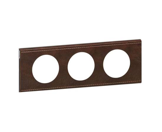 Рамка 3-постовая Legrand Celiane кожа текстура 069403