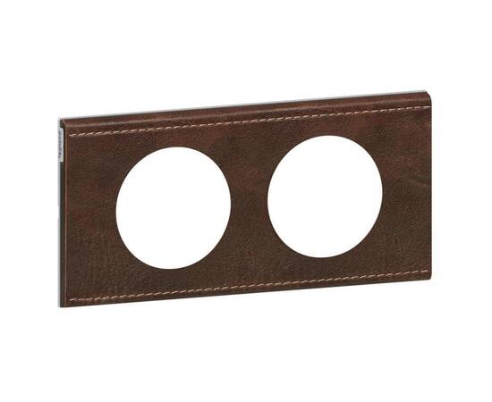 Рамка 2-постовая Legrand Celiane кожа текстура 069402