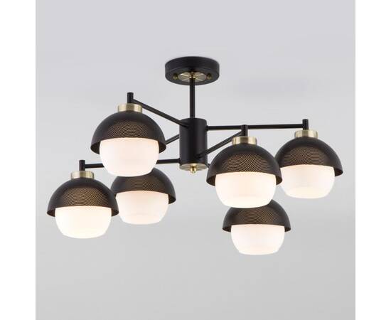 Люстра на штанге Eurosvet 70106/6 черный Smart a044934