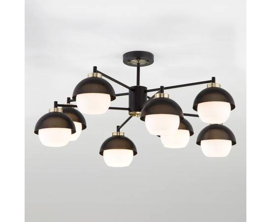 Люстра на штанге Eurosvet 70106/8 черный Smart a044935