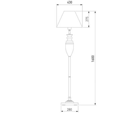 Торшер Eurosvet 009/1T RDM (янтарь), изображение 5