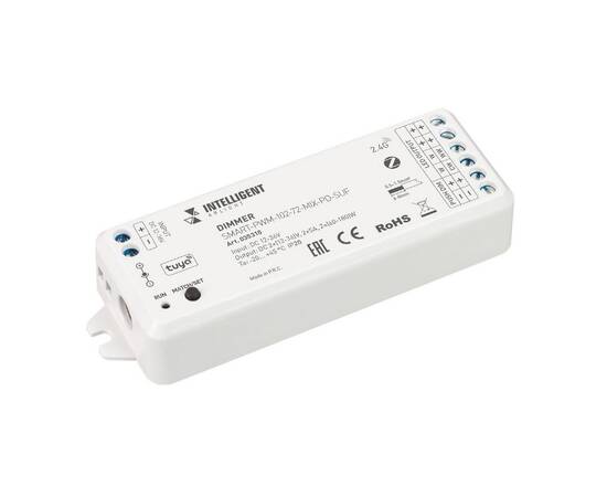Диммер Arlight SMART-PWM-102-72-MIX-PD-SUF (12-36V, 2x5A, ZB, 2.4G) 035310