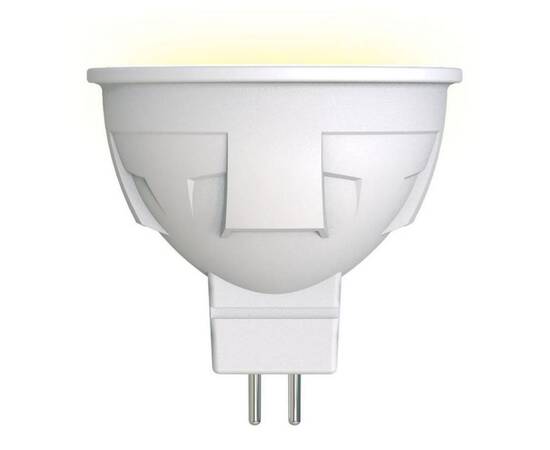 Лампа светодиодная диммируемая (UL-00003991) Uniel GU5.3 6W 3000K матовая LED-JCDR 6W/WW/GU5.3/FR/DI