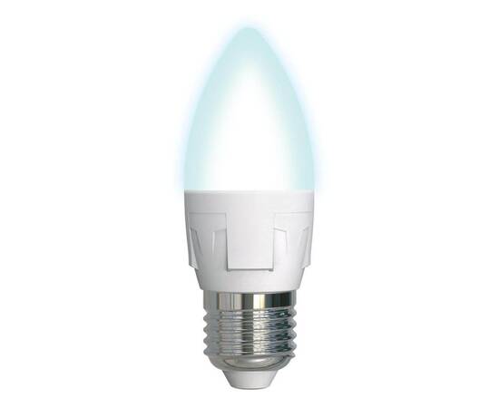 Лампа светодиодная диммируемая (UL-00004295) Uniel E27 7W 4000K матовая LED-C37 7W/4000K/E27/FR/DIM