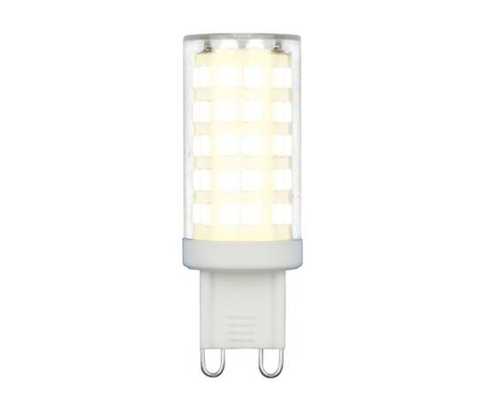 Лампа светодиодная (UL-00006488) Uniel G9 9W 3000K прозрачная LED-JCD-9W/3000K/G9/CL GLZ09TR