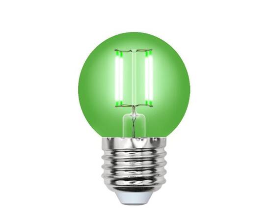Лампа светодиодная филаментная (UL-00002988) Uniel E27 5W зеленый LED-G45-5W/GREEN/E27 GLA02GR