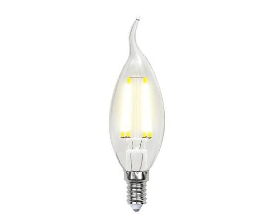 Лампа светодиодная филаментная (UL-00003248) Uniel E14 7,5W 3000K прозрачная LED-CW35-7,5W/WW/E14/CL