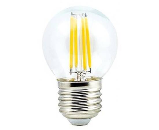 Лампа светодиодная филаментная (UL-00003255) Uniel E27 7,5W 4000K прозрачная LED-G45-7,5W/NW/E27/CL