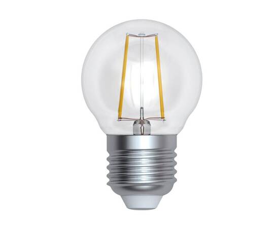 Лампа светодиодная филаментная (UL-00005175) Uniel E27 9W 4000K прозрачная LED-G45-9W/4000K/E27/CL P