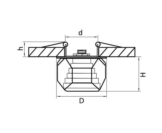 Встраиваемый светильник Lightstar Romb 004060, изображение 3