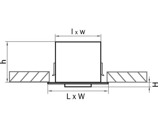 Встраиваемый светильник Lightstar Cardano 111 214138, изображение 2