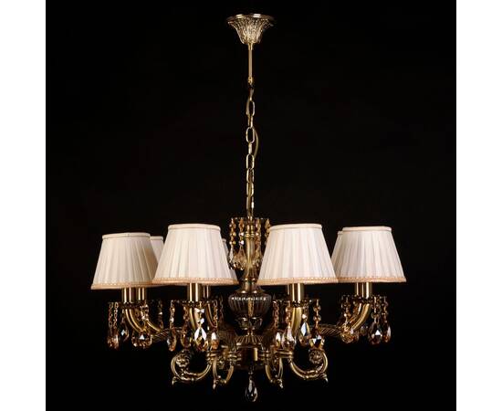 Подвесная люстра Abrasax Sylvia L.8110-8BR CRISTAL-SHADE, изображение 2