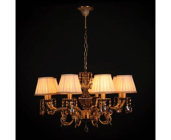 Подвесная люстра Abrasax Sylvia L.8110-8BR CRISTAL-SHADE, изображение 3