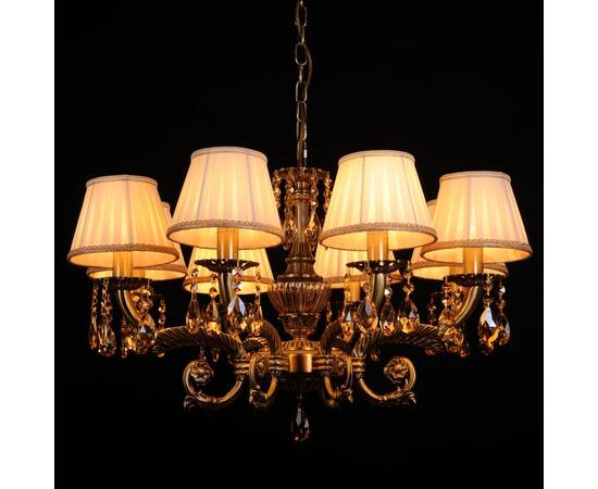 Подвесная люстра Abrasax Sylvia L.8110-8BR CRISTAL-SHADE, изображение 4