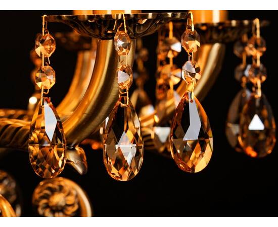 Подвесная люстра Abrasax Sylvia L.8110-8BR CRISTAL-SHADE, изображение 6