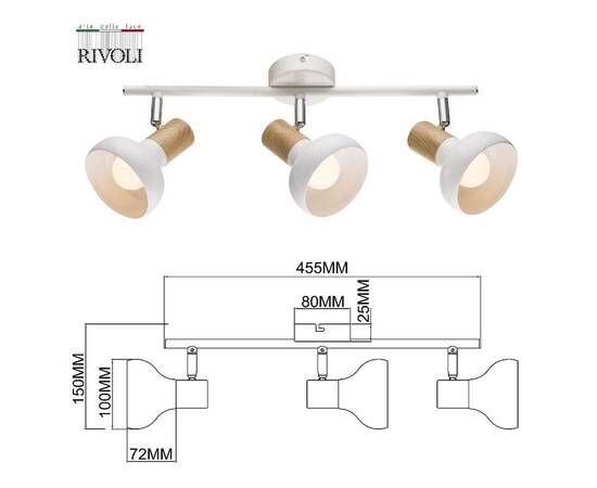 Спот Rivoli Lorena 7052-703 Б0054688, изображение 3