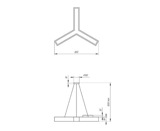 Подвесной светильник Эра Geometria SPO-142-W-40K-044 Б0050568, изображение 7