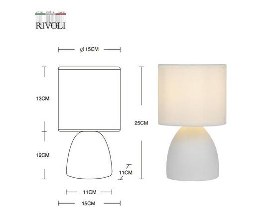 Настольная лампа Rivoli Nadine 7042-502 Б0053455, изображение 8