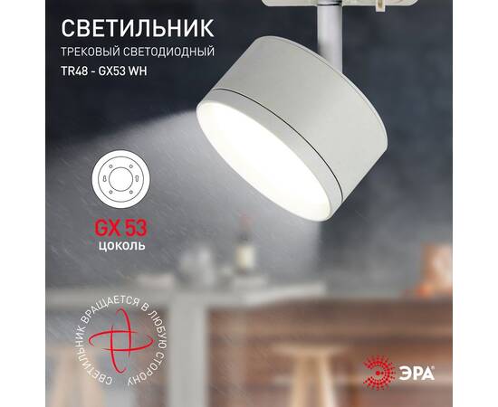 Трековый светильник Эра TR48 - GX53 WH Б0054158, изображение 6