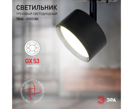 Трековый светильник Эра TR48 - GX53 BK Б0054159, изображение 9