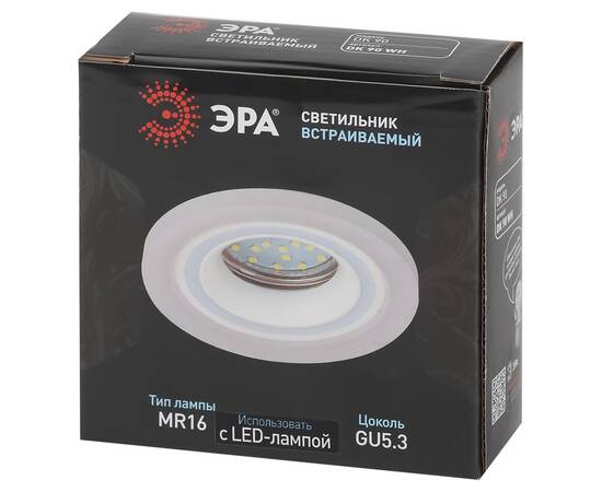 Встраиваемый светильник Эра DK90 WH Б0054358, изображение 4