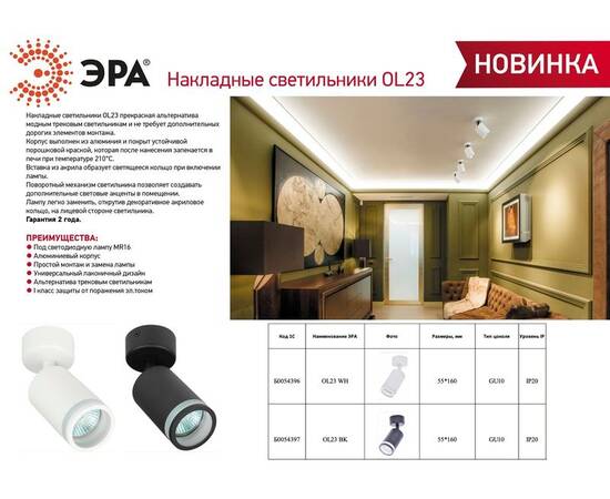 Спот Эра OL23 BK Б0054397, изображение 2