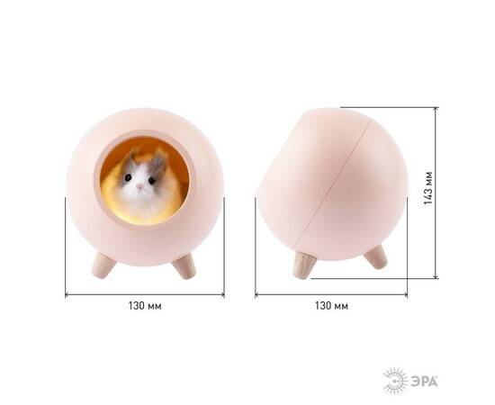 Настольная лампа Эра NLED-468-1W-P Б0052816, изображение 4