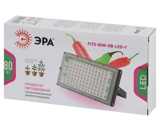 Фитопрожектор для растений Эра FITO-80W-RB-LED-Y Б0053082, изображение 7