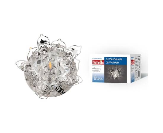 Встраиваемый светильник Fametto DLS-F128 G4 CHROME/CLEAR UL-00000353
