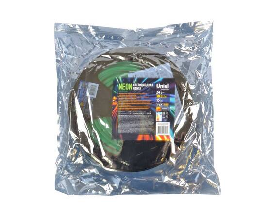 Светодиодная лента Uniel ULS-N11-2835-120LED/m-8mm-IP67-DC24V-10W/m-15M-GREEN UL-00009100, изображение 3