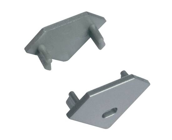 Заглушка для углового профиля Uniel UFE-C03 SILVER 2 POLYBAG 07753