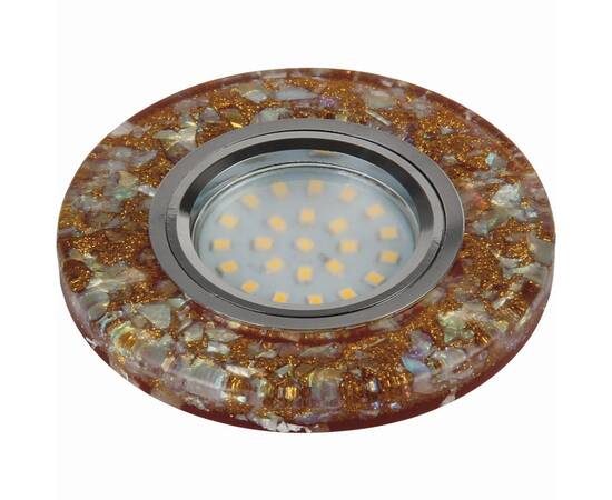 Встраиваемый светильник Fametto DLS-L103 GU5.3 CHROME/BROWN 10716