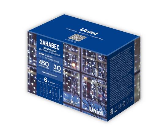 Гирлянда Uniel ULD-C6030-450/TTK WHITE IP44 UL-00009926, изображение 6