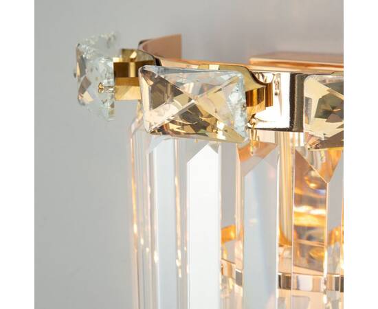 Настенный светильник Eurosvet Elegante 10130/1 золото/прозрачный хрусталь Strotskis a060646, изображение 2