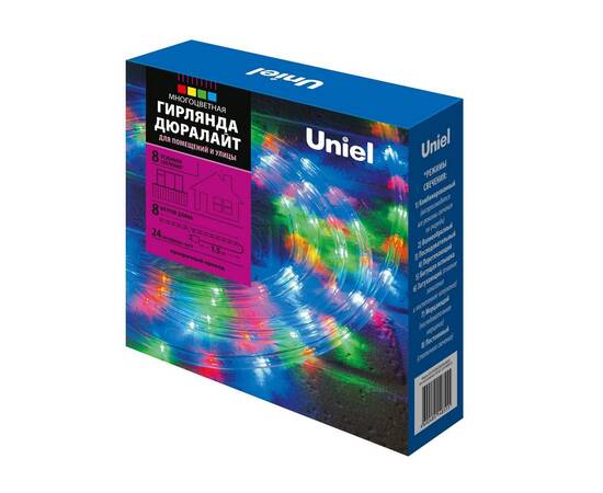 Дюралайт Uniel ULD-D50 8M/С08 IP44 MULTI UL-00008571, изображение 4